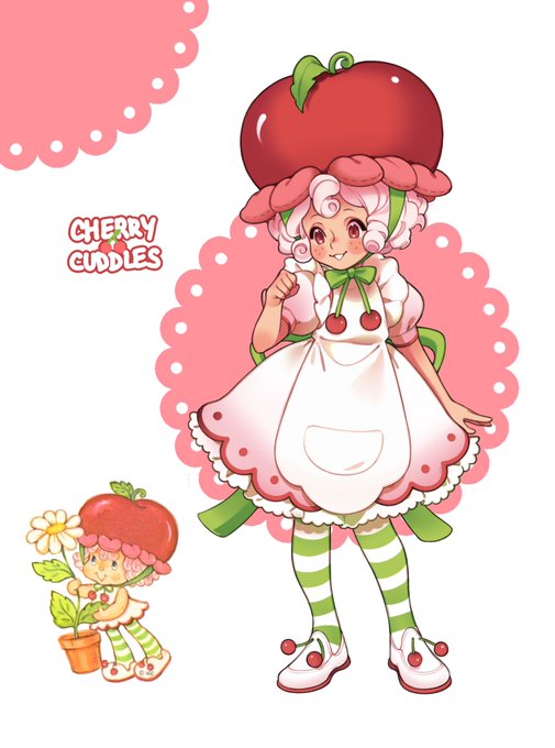 「cherry pink hair」 illustration images(Latest)