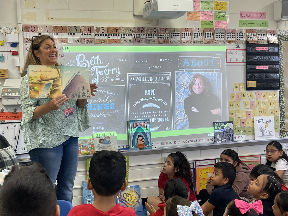 Today, we enjoyed meeting Beth Ferry author of Stick and Stone Best Friends Forever a class favorite. Students were so curious to hear her inspiration for writing books and the entire process. @rbpsEAGLES @KateRBPS #RBBisBIA