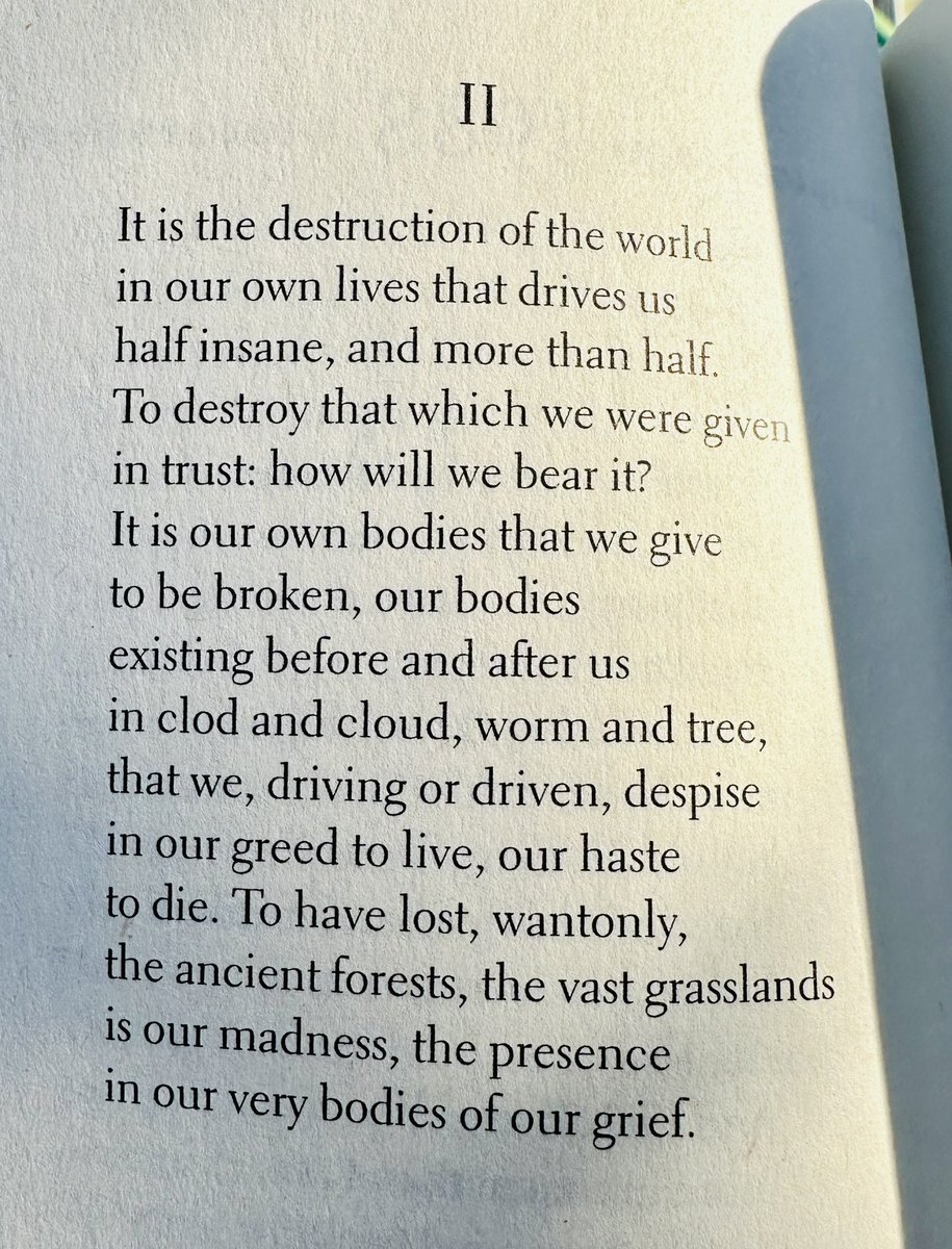 This hit hard 🌎😮‍💨

Words by Wendell Berry #ClimateActionNow @green4ema