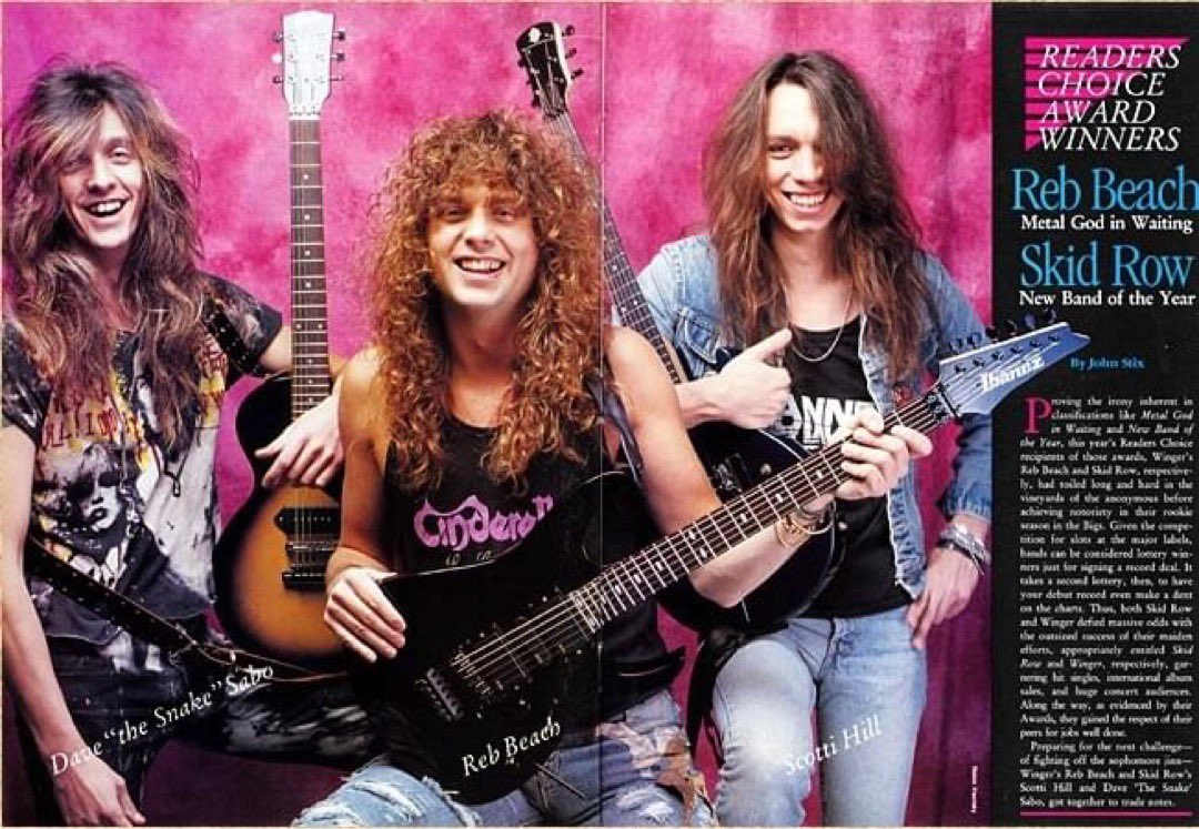 🎸 Celebrating International Guitar Month with a nostalgic throwback! Check out this fun photo featuring @sNAKEsABO @ScottiHill & @rebbeach84 from the 1990s edition of Guitar for the Practicing Musician magazine. #ThrowbackThursday #InternationalGuitarMonth 🎶