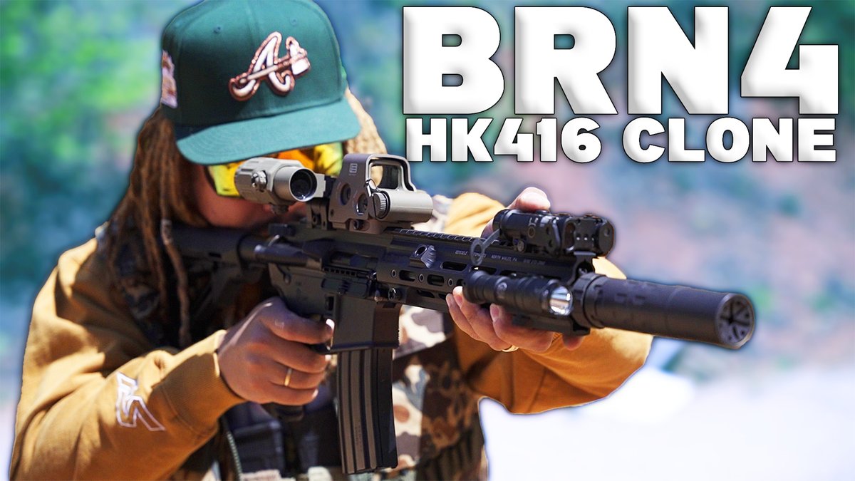 The HK416 At Home ! Brownells BRN4 First Shots Review !