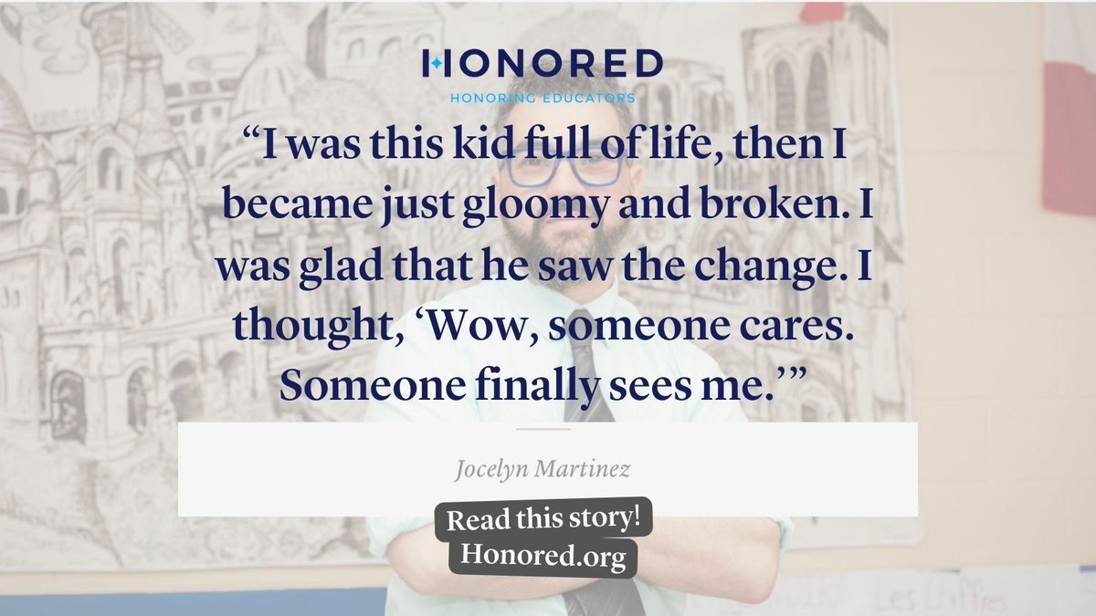 The smallest moments of attentiveness can spark the greatest transformations! This story emphasizes the power of a caring educator, especially amidst life’s challenges. Join us in celebrating Mr. Miller George at Honored.org! 💙✨ #DoTheHonors #HonorTeachers #Edu