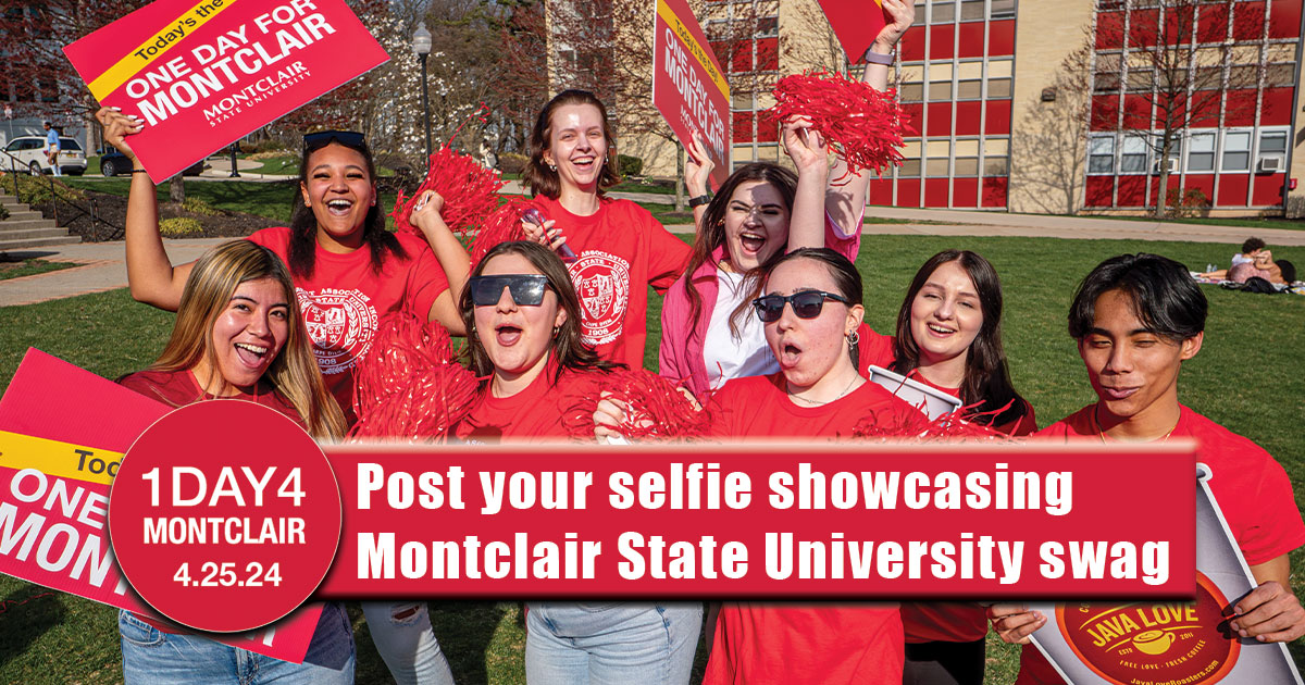 Post your selfie showcasing Montclair swag and you will be entered to win Red Hawk Hoodie. Include #1Day4Montclair PS, if you haven't made your #1Day4Montclair gift yet, please help us support student success and click here to make your gift today: brnw.ch/21wJbOy