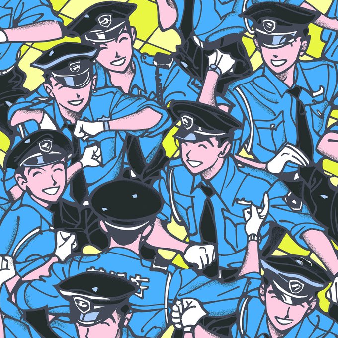 「police white gloves」 illustration images(Latest)