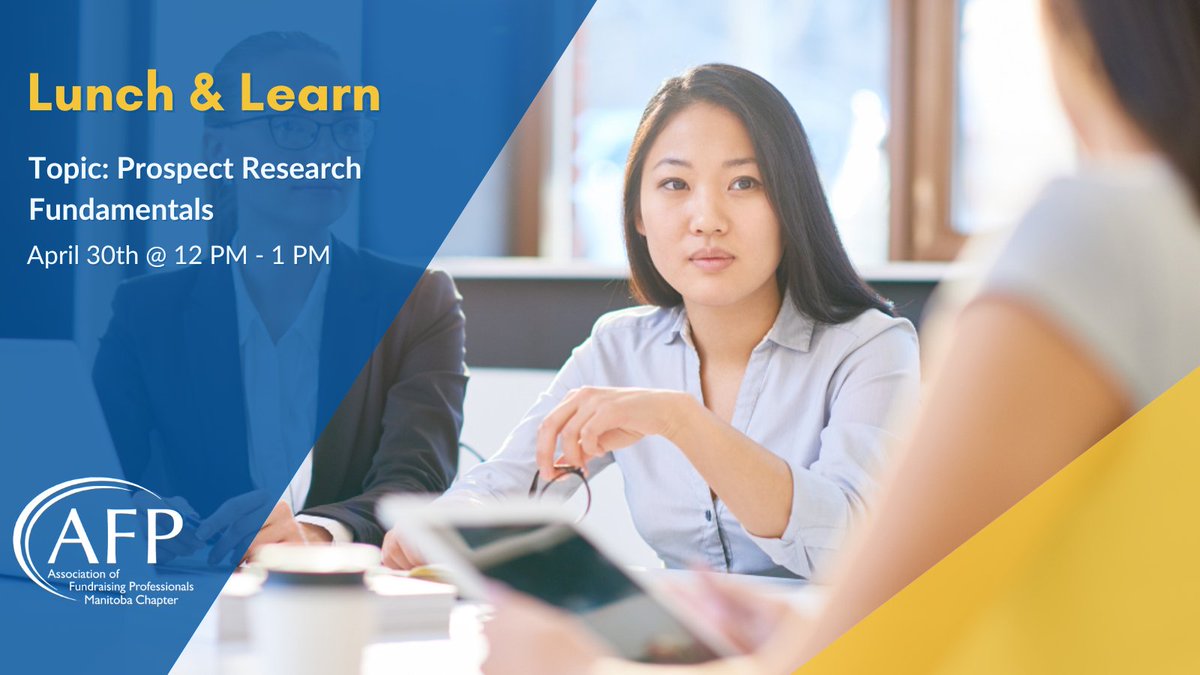 Join us on April 30th where Crystal Leochko Johnston will provide an overview of prospect research fundamentals.
Crystal is a Donor Prospect Research Consultant at Eclipse Research Group, the company she founded in 2015. Crystal has been a Board Member for AFP Manitoba since 2020