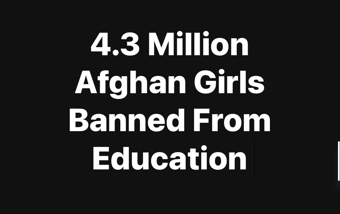 DAY: 951 🏫 DAY: 491 🎓 🇦🇫 Afghanistan under the Taliban is an open jail for its 20 million women population, a graveyard of women's and girls' dreams. #20MillionDreams #CodifyGenderApartheid #AsACrimeAgainstHumanity #LetAfghanGirlsLearn