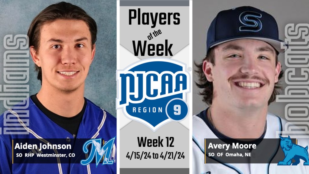 Region 9 Baseball announced the Players of the Week for week 12 – Congratulations to "Pitcher of the Week" Aiden Johnson from
<a href="/MCCBaseba11/">McCook CC Baseball</a>
and "Player of the Week" Avery Moore from
<a href="/SCCBASEBALLNE/">SCC Baseball</a> 
- read more at region9athletics.com/general/2023-2…
