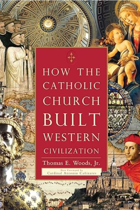 @dianahenryart We’re basing the space on this book…. It’s well worth a read.  The Church contributed so much to civilization — charities, hospitals, hospices, universities, agricultural innovations, preservation of the Bible — plus a patron of the arts and architecture.  And many Catholic…