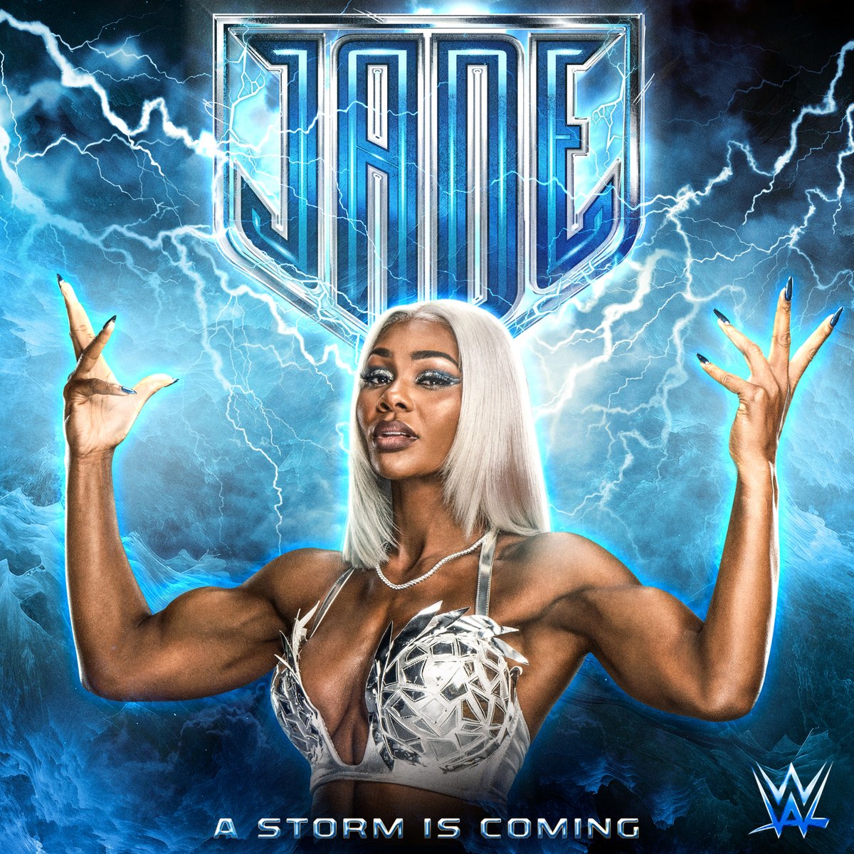 Bringing the thunder. Listen to @Jade_Cargill’s theme “A Storm Is Coming” on your favorite music service: linktr.ee/wwemusic