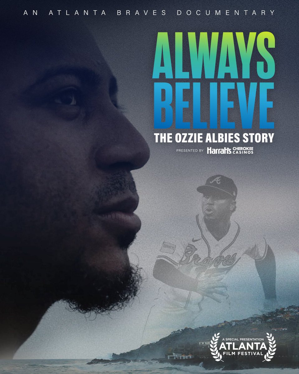 ONE HOUR until the premiere of “Always Believe: The Ozzie Albies Story” presented by @HarrahsCherokee!

WATCH: YouTube.com/Braves