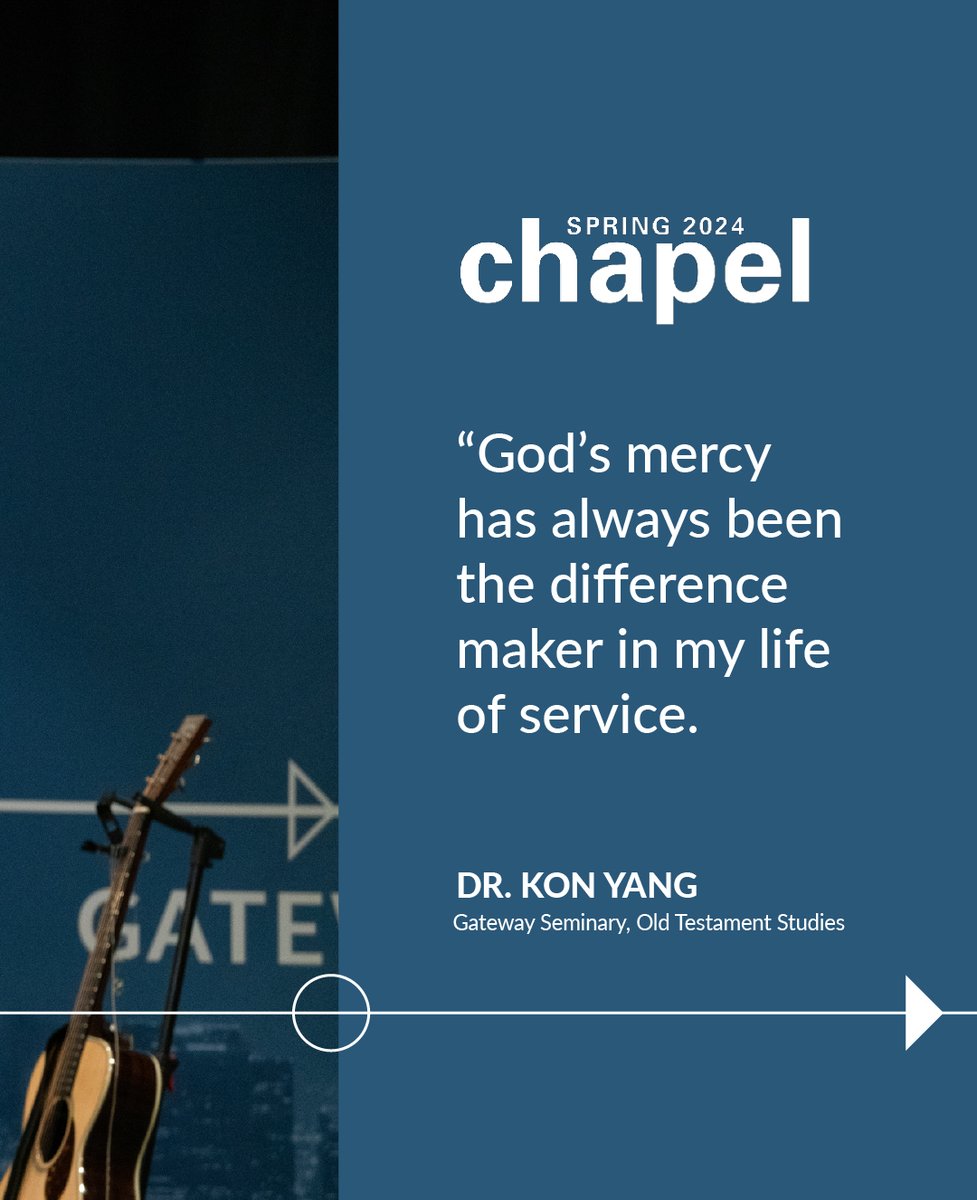 Thanks for joining our final chapel of the semester! We saw Gateway family receive awards of recognition and we celebrated Dr. Kon Yang before his retirement. Dr. Yang shared a testimony of God's grace in his life and encouraged us to be like the tax collector in Luke 18:9-14.