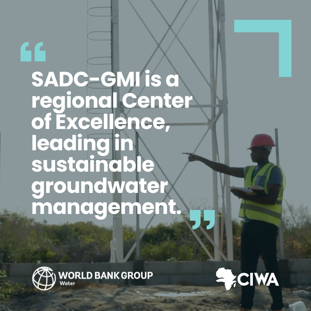 🚰 Join the journey! @‌sadc_gmi's Young Professionals program is shaping future experts like Matlhogonolo Mmese. @‌CIWAprogram is proud to support initiatives fostering capacity and knowledge in #groundwater management. Learn more in our blog: wrld.bg/pK5550RiGcs