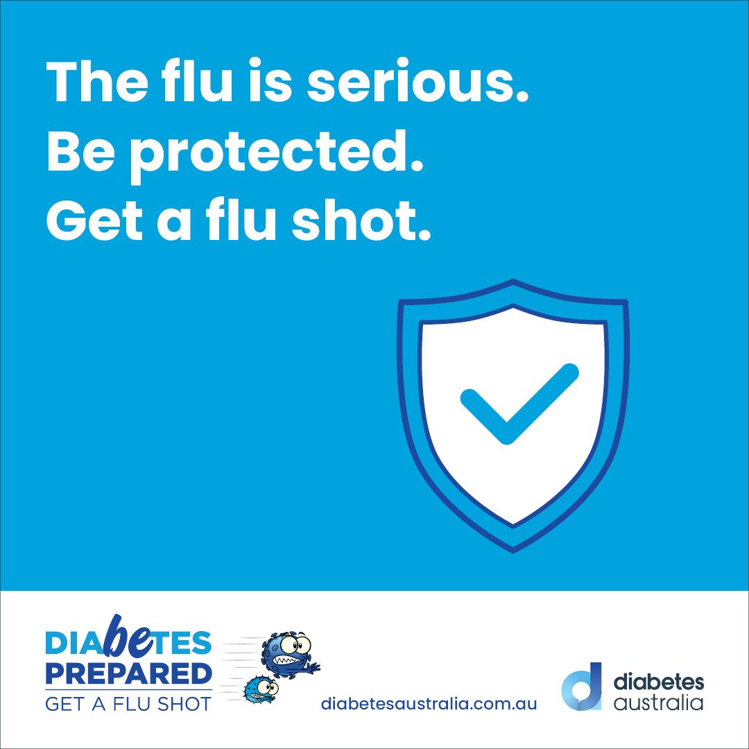 Anybody can be affected by the flu but if you're living with diabetes and catch the flu, you’re at a greater risk of developing serious health complications. Learn more about diabetes and influenza (flu): ow.ly/1rbR50RlMIC

#Flu #FluShot #Influenza #diabetes