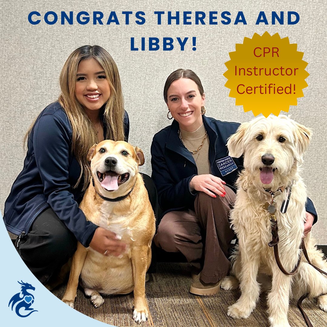 Congratulations to WSCR-NCORP Clinical Research Coordinator, Theresa Sari, and Clinical Data Specialist, Libby Koch, on becoming certified CPR Instructors! We are proud of you and so are your pups, Henry and Hazel!

#LearnCPR #CPR #wscrncorp #CPRCertification #PawsitiveVibes