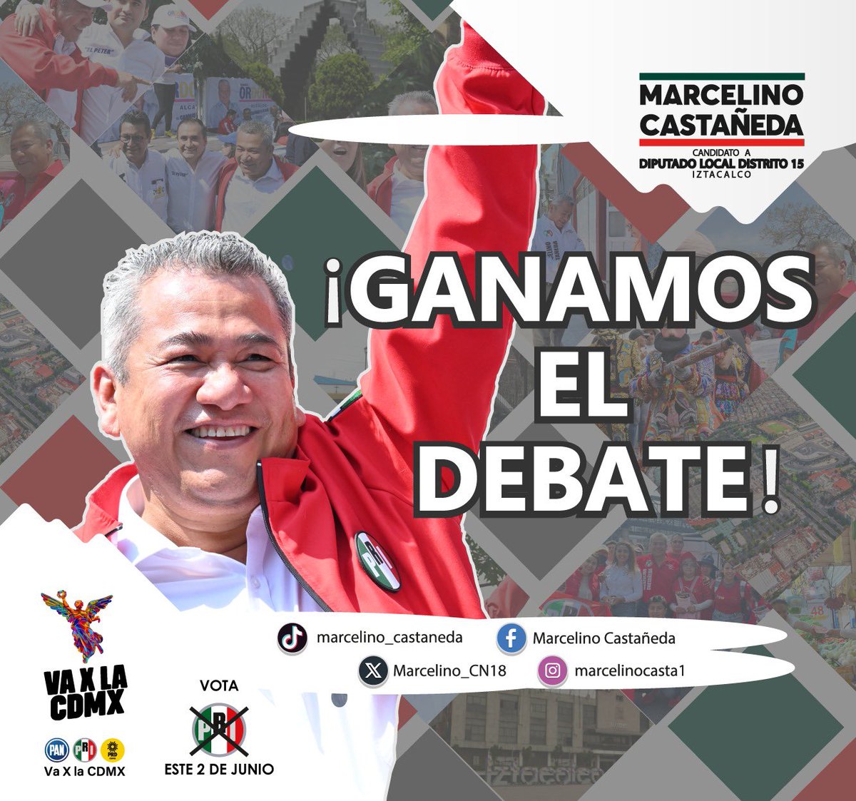 ¡Ganamos el debate! 🔵🔴🟡

Iztacalco será representado por alguien que conoce sus problemáticas, desde el abandono de sus calles hasta la falta de apoyos a las y los #Iztacalquenses. 

¡Nos vemos este #2DeJunio, #VotaPRI para un VERDADERO CAMBIO en Iztacalco! 🙋🏽‍♂️

 #ElCambioViene