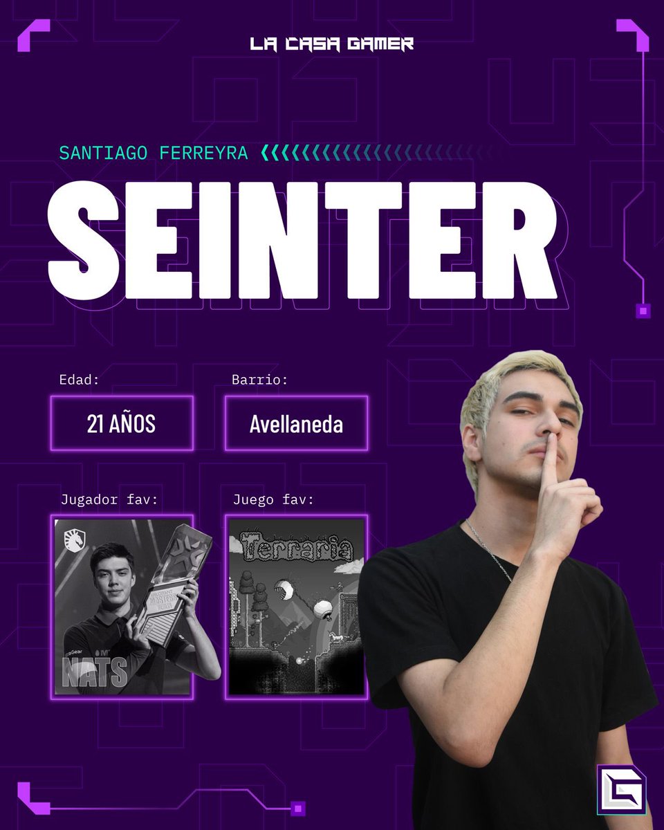lacasagamerok's tweet photo. Conozcan a @seinterou, el lurker del equipo o mejor conocido como Seinter 👀 

Lurker de día, Eminem por las noches 😎 https://t.co/MDeKlX7YJR