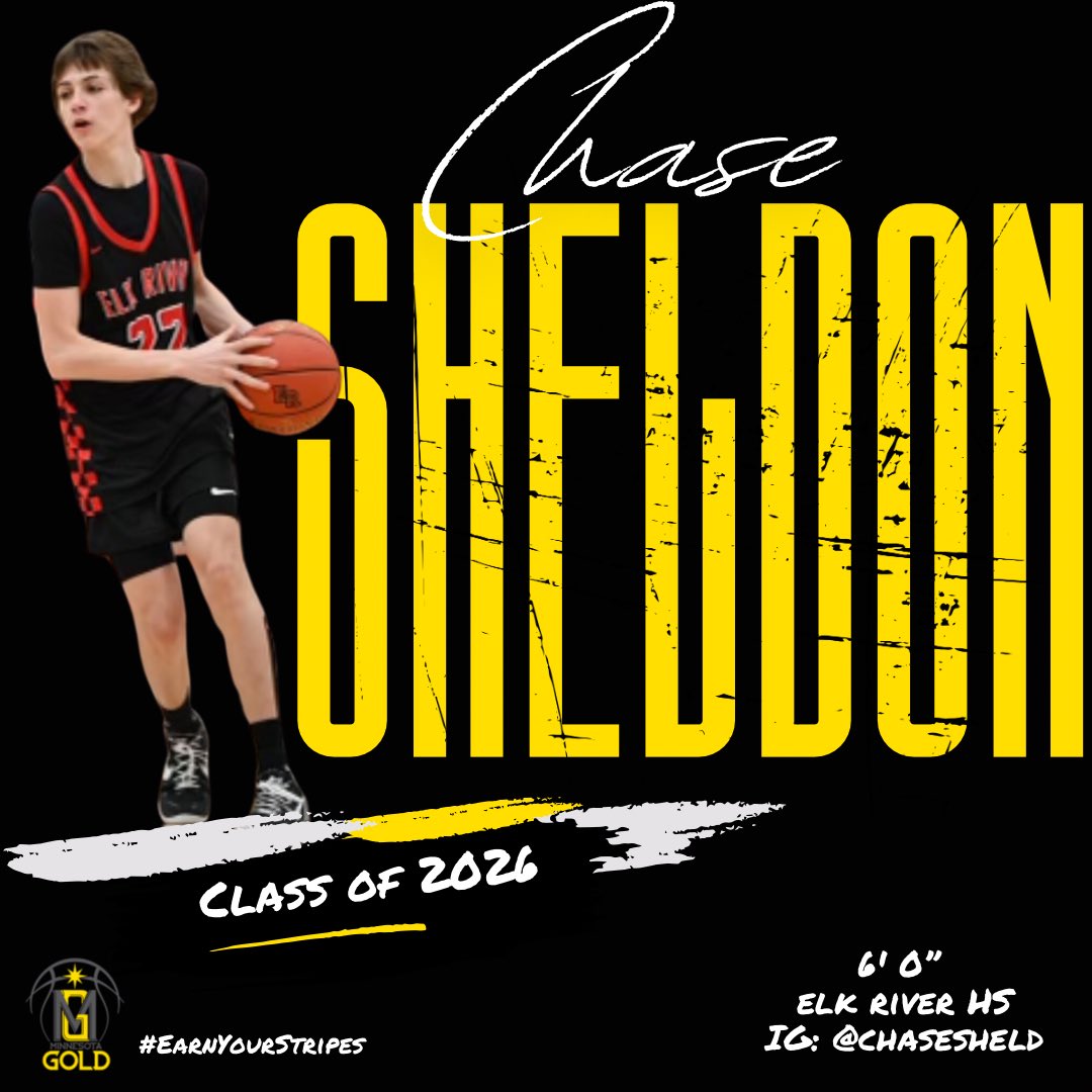 Help us welcome @ChaseSheldon3 a Gaurd out of Elk River HS to our Minnesota Gold 16u family‼️ 

#EarnYourStripes #rosterloadingup #SeeYouOnTheCircuit #wednesday 🔥
