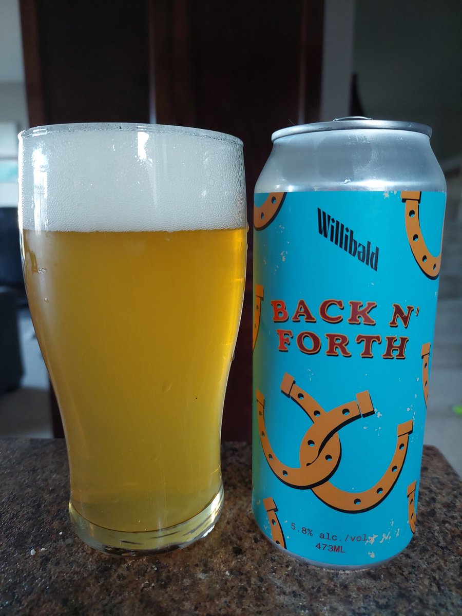 Back N' Forth is a Wilibald x DCBC collab. This West Coast Pils reminds me a good IPL. Brewed with Citra and Anchovy hops (wtf! 🤣) it's citrusy grassy. Good stuff! 🍻 @greatbigkid_eh @david_buist @beerventure86 @Bertrand_Boily