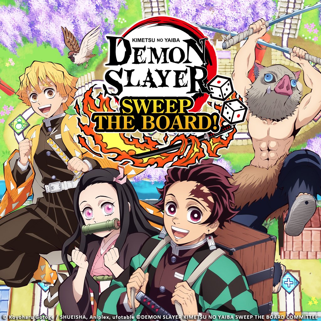 Digital downloads for Demon Slayer -Kimetsu no Yaiba- Sweep the Board! are available NOW on Nintendo eShop! Become a Demon-Slayer swordsman. Take control of iconic characters, explore landmarks from the anime, and fight powerful demons! 🎲 > nintendo.com/us/store/produ…