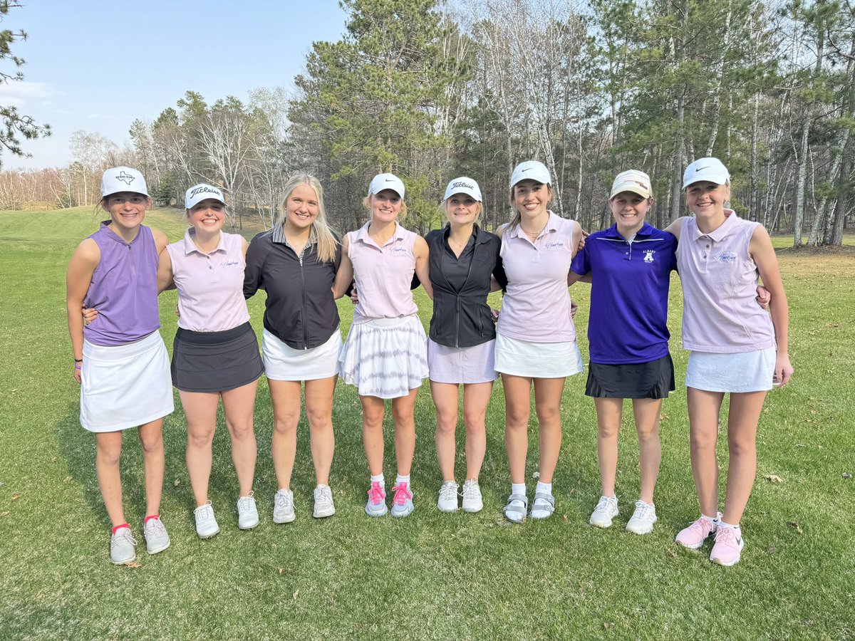 GirlsAlbany's tweet photo. First ever meet at Crosswoods / Pequot Lakes. Season low team score led by @sophiaganderson and @madiramler and many other season low individual scores! Plus a Raferty’s pizza party 🍕⛳️@AHSHuskies @StarPost_1 https://t.co/GY3Slm1wLQ