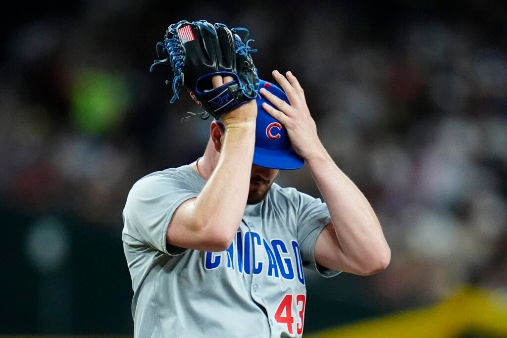 Chicago Cubs pitcher Luke Little had to change gloves because the glove he was using had an American Flag on it. Any thoughts?