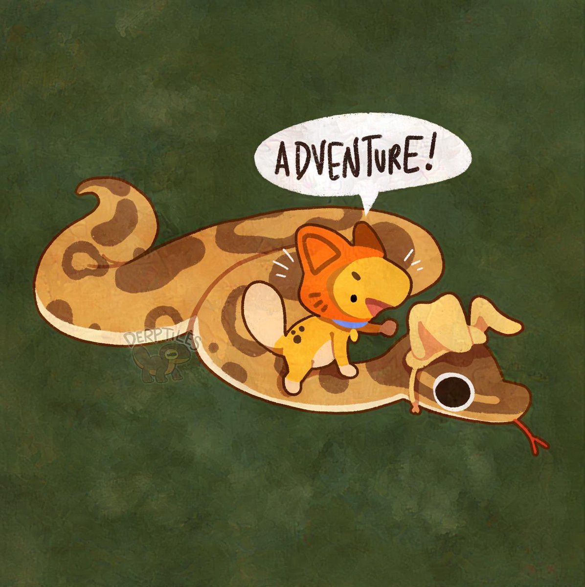derptiles's tweet photo. Kitty and Pyuppy going on an adventure! https://t.co/L3Ed7RyVgU