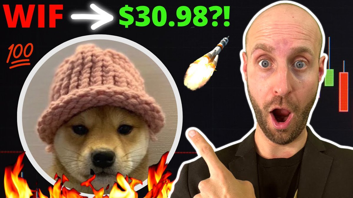 🔥I Bought 33.582 DOG WIF HAT (WIF) Crypto Coins at $2.97 Today?! Turn $100 To $1K?! (URGENT!!!) youtu.be/Z7hud1euYk8 ➡️ Disclosure: We are Investors and Holders of the Cryptocurrencies discussed in this tweet.