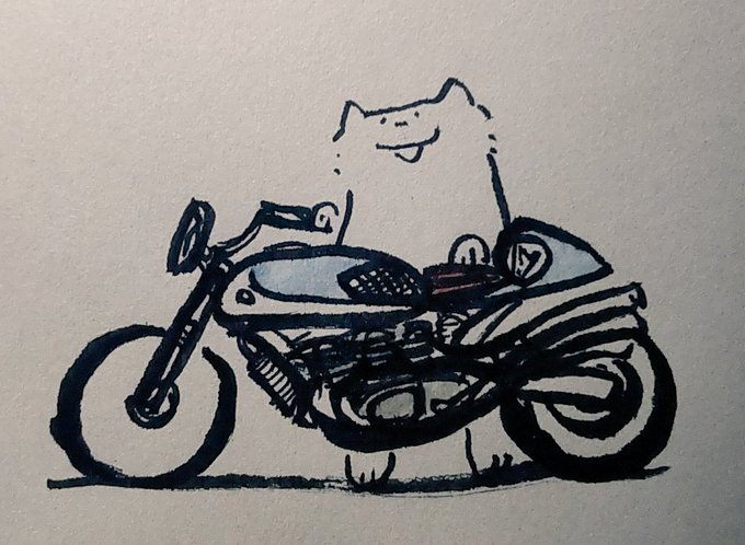 「バイク シンプルな背景」のTwitter画像/イラスト(新着)