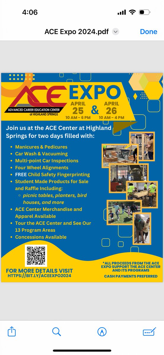 Come see us at our first ever - ACE@HS Community Expo event! ⁦@MacBeaton2⁩ ⁦@HenricoCTE⁩ ⁦@HenricoSchools⁩