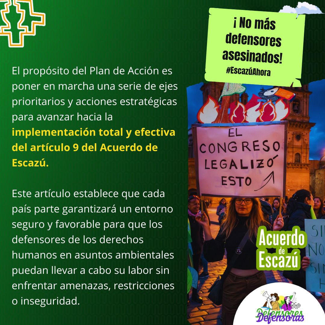 ❌ Sin embargo, el Perú aún no ha ratificado el Acuerdo, teniendo una responsabilidad mucho mayor y urgente para proteger a los defensores. Pues las medidas tomadas hasta el momento no han sido efectivas, y la violencia contra los defensores indígenas continúa en aumento. 🧵[3/3]