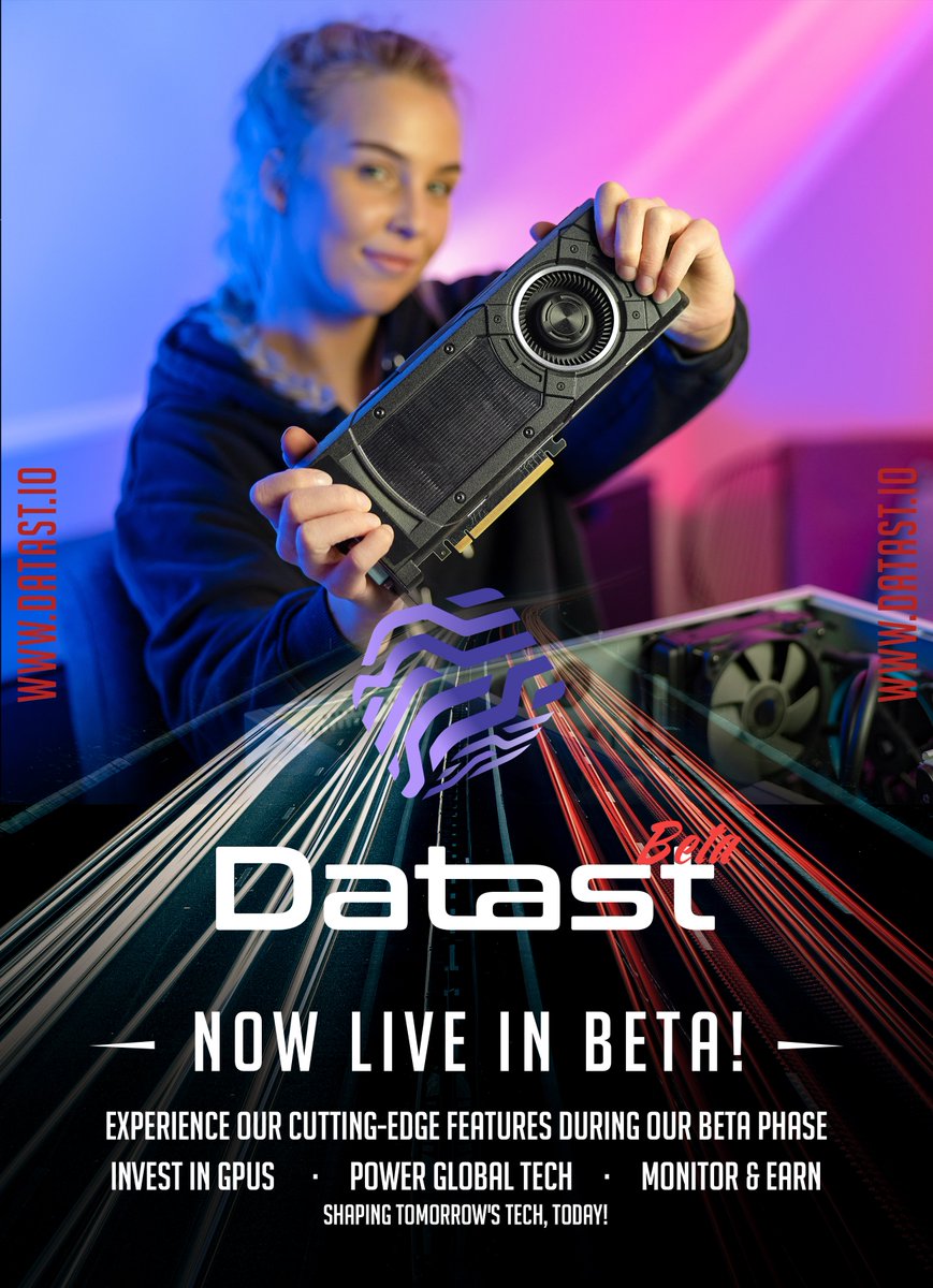 Datast_io's tweet image. 🚀 Exciting News! Datast.io is now live in beta! 🎉 Join us as we test and refine the ultimate GPU investment platform. Dive into the future of tech and start shaping your financial freedom today! 🌐 #DatastBeta #TechInvestment #InnovateWithUs