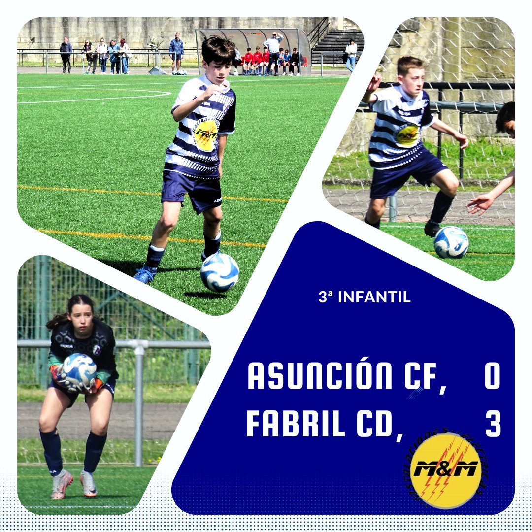 3ª Infantil. Asunción CF B, 0 - Fabril CD, 3. 📷📷facebook.com/media/set/?van…