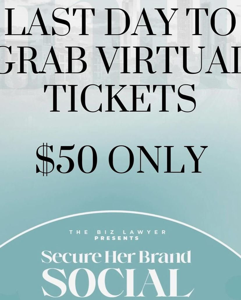Have You Heard….

Secure Her Brand Social is Sold Out But Virtual Tickets are Still Available… 

Hurry and Grab Your Tickets and Make it a Girls Day In 🥰

I Have So Much to Share with You Alongside these amazing Queens!!! 👑

Get Ready to Learn,  Grow and Become the Next Level