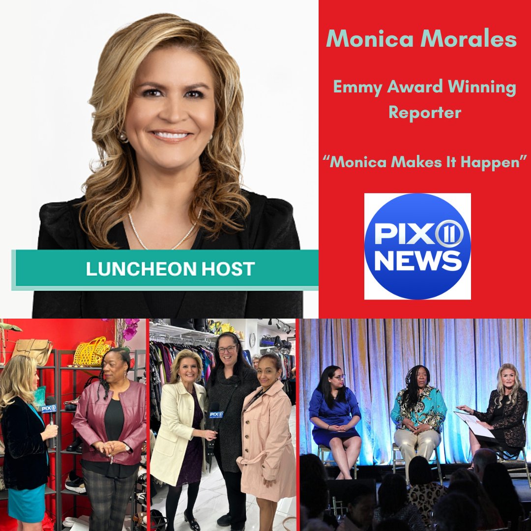 @monicamoralestv, @pix11 Reporter, 'Monica Makes It Happen' our esteemed host for the Luncheon uses her platform to connect resources to the needy. bit.ly/BCLunch2024 and at link in bio. #womenempowerment #monicamakesithappen #bottomlesscloset25
