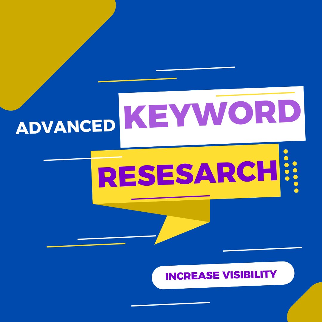 This advanced keyword research service can help you maximize your online presence! Improve your SEO approach, increase visibility, and dominate your niche. Let's improve your digital game together!
#KeywordResearch #SEO #DigitalMarketing