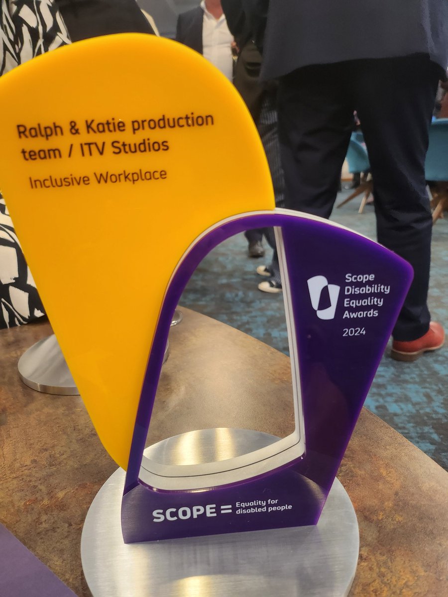 Met great people at The Scope Awards tonight. Really impressed. Ralph and Katie team won this. So proud