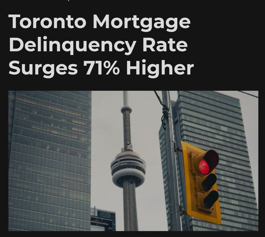 'Toronto Mortgage Delinquencies Surge by 71%, Marking Fastest Rise in Over a Decade' 👇🏽 betterdwelling.com/toronto-mortga…