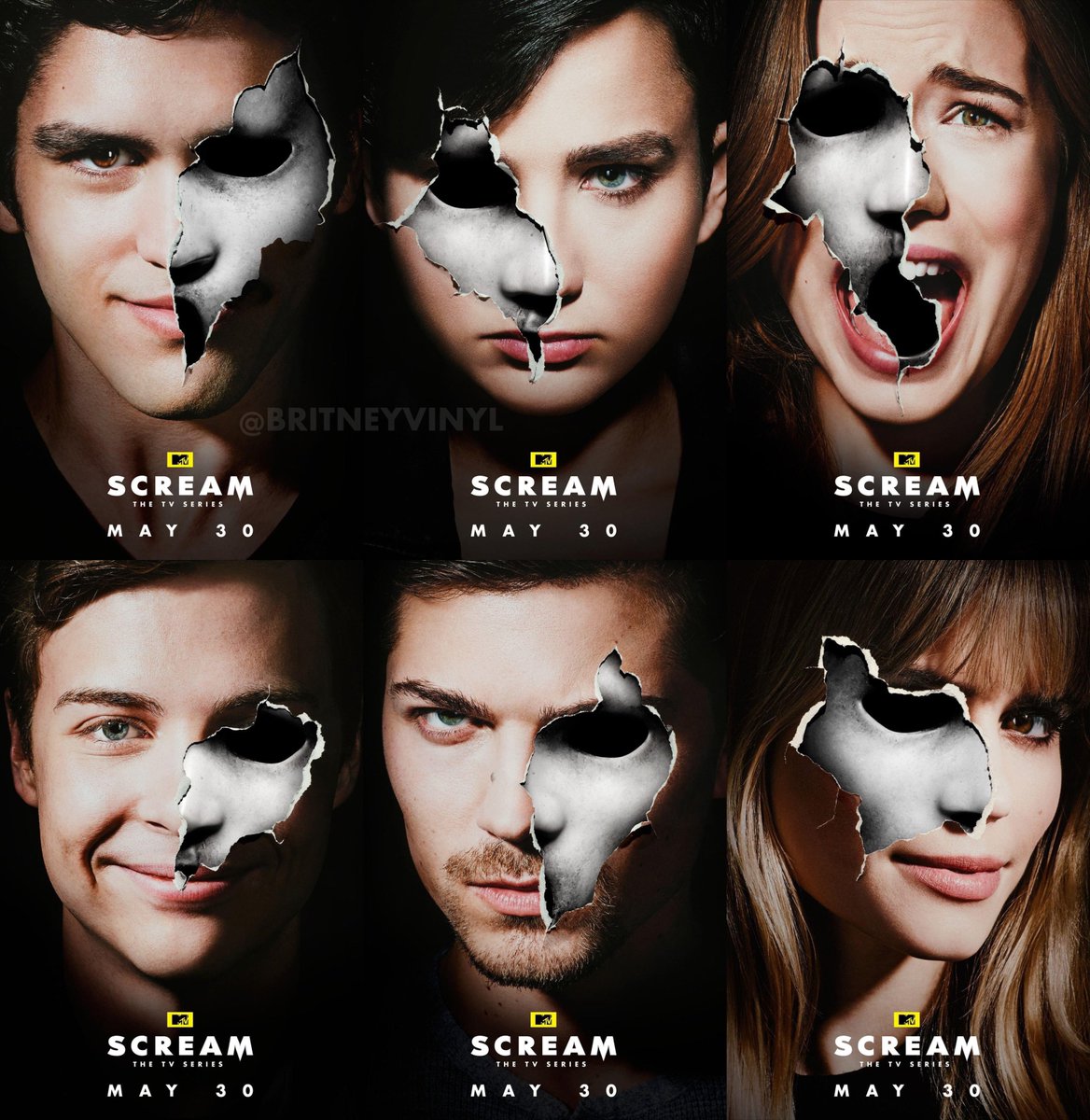 8 years ago today, MTV dropped these iconic character posters for Season 2 of SCREAM: THE TV SERIES.