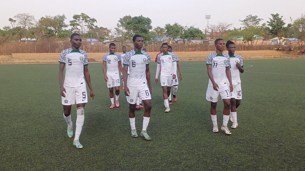 NPFLU17YL's tweet photo. The Golden Eaglets record a big friendly win to continue preparations for the WAFU B U17 Tournament.  

#TheBirthOfStars 
#NPFLU17YL
#DiscoveringNewGen
#GoldenEaglets

📸 @totorimaster https://t.co/3cGzts7mQx