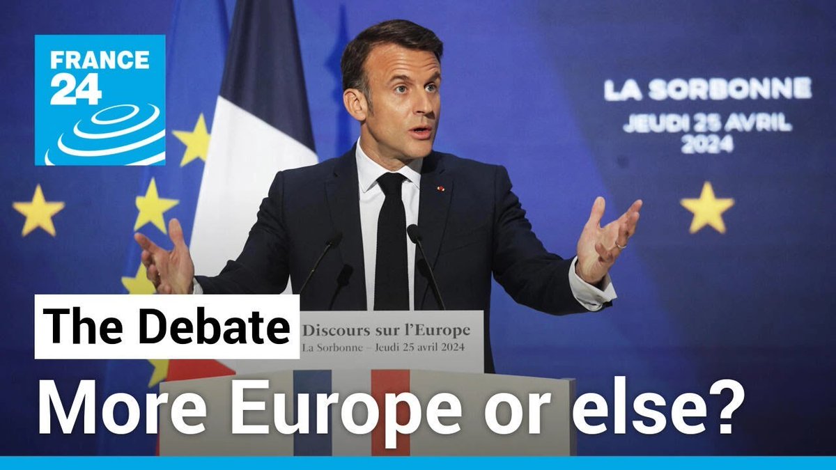 ▶️ More Europe or else? Macron lists 'mortal' dangers ahead of EU elections f24.my/AHkZ.x