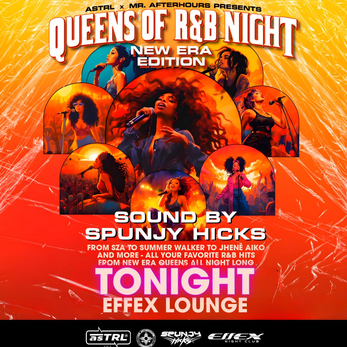 astrlent's tweet photo. TONIGHT AT EFFEX 🪩

We got BASS HOUSE banging from the rooftop with @alrtmusic coming in and a STACKED supporting lineup 🏡😤

Then in the Lounge, join us for QUEENS OF R&amp;B with @whodafuxspunjy 🎶💋

$12 tickets FOR BOTH SHOWS available at the LINK IN BIO 🔗 https://t.co/G3g5Ai8X50