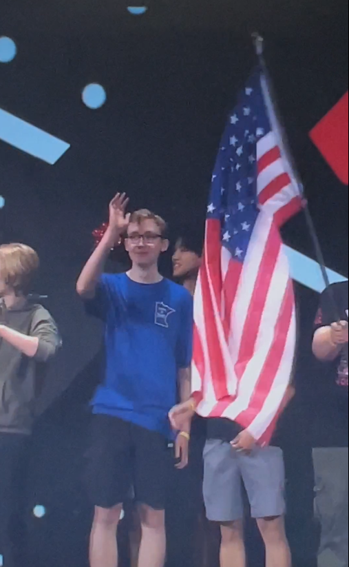 Bluejay Activities (@wasecabluejays) on Twitter photo How cool is this? Daniel Kohler, Bluejay Robotics, and The Monkey Buccaneers featured front and center with the United States contingent at the <a href="/VEXRobotics/">VEX Robotics</a> World Championships! #WasecaProud💙💛🇺🇸 How cool is this? Daniel Kohler, Bluejay Robotics, and The Monkey Buccaneers featured front and center with the United States contingent at the <a href="/VEXRobotics/">VEX Robotics</a> World Championships! #WasecaProud💙💛🇺🇸