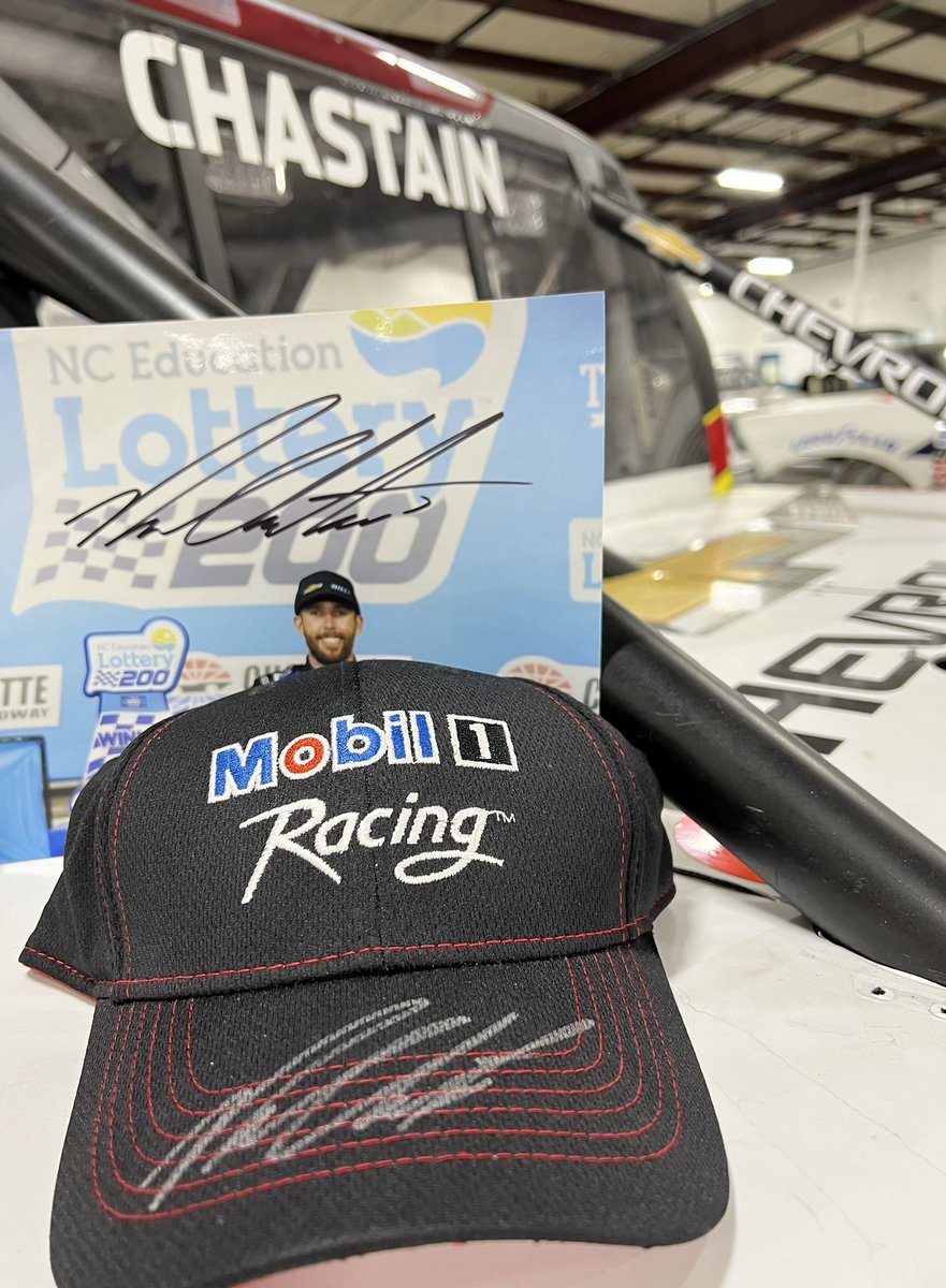 NieceMotorsport's tweet photo. It’s time for a #ThrowbackThursday giveaway! RT for a chance to win these items signed by Ross Chastain! https://t.co/4FJZuuIISC