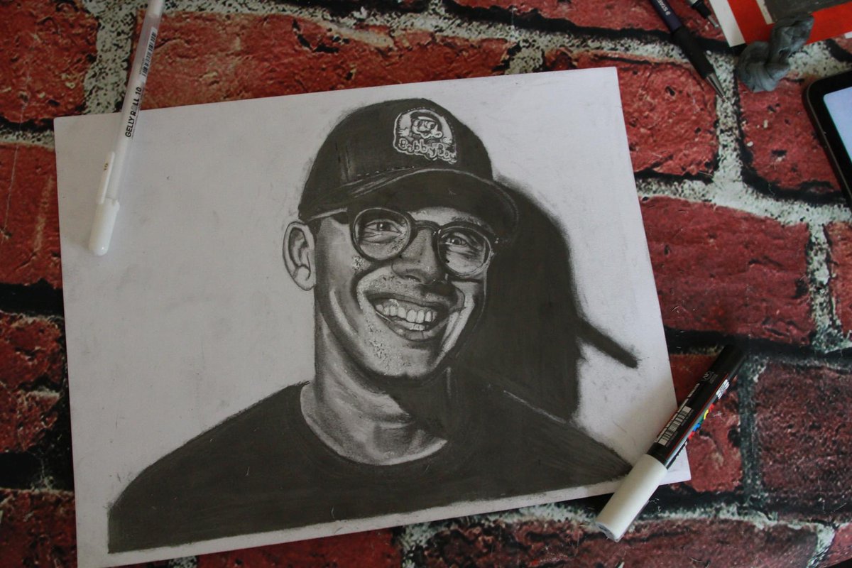 @Logic301 @calgarystampede Hey I did this drawing of you and I am from Edmonton!