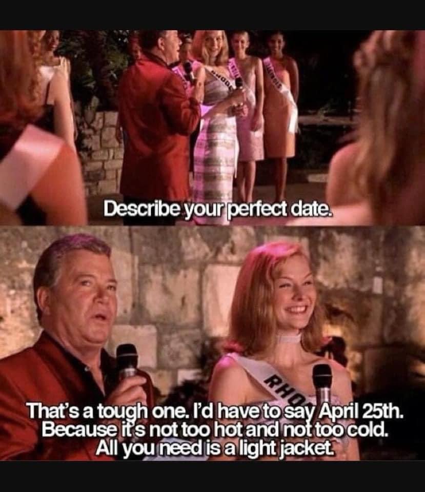 It’s the Perfect Date!!!