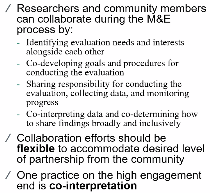 @MathematicaNow Researchers can collaborate with community members during the measurement and evaluation phase in a variety of ways: