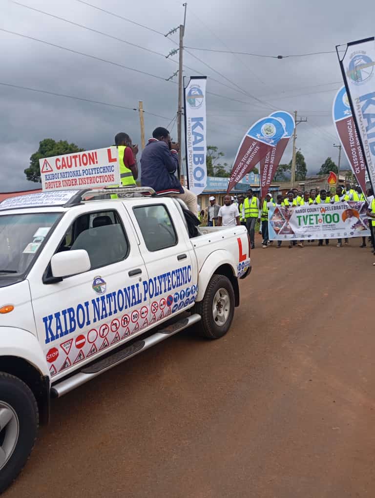 Mambo yamekuwa live!🎉🎉#KANP celebrates TVET at 100 with a vibrant welcome for the torch in Nandi County! From trainers to trainees, everyone's joining the party. Education is the key, and TVET unlocks the future! 🔓 
#TVETColleges #MayIntake2024