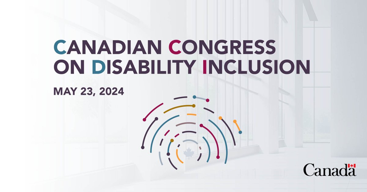 📅 Registrations are open for the third annual Canadian Congress on Disability Inclusion. Tune in to watch panels on inclusive built environment, inclusive labour markets and more! ow.ly/Lv8950Rop49 #CCDI2024 #PWD