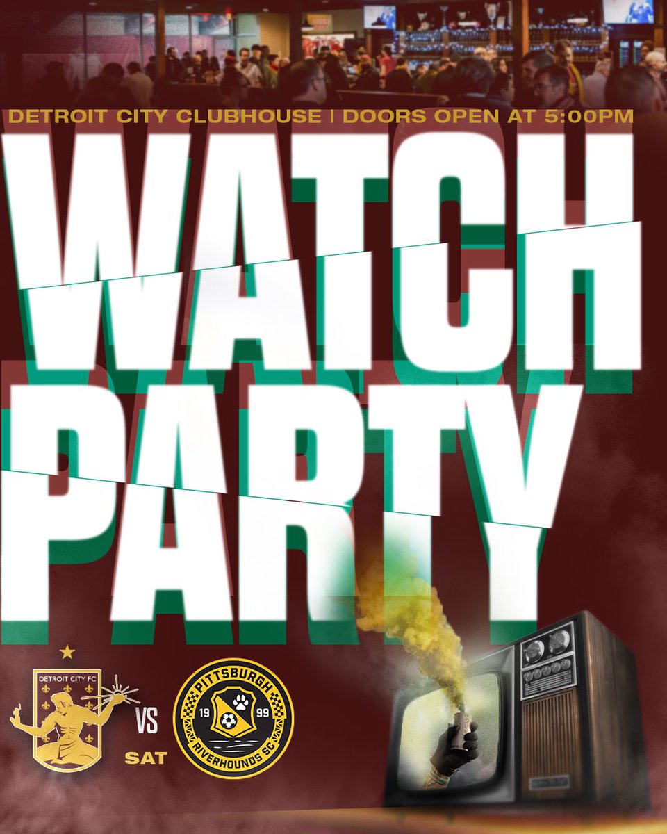 We are on the road this weekend! Be sure to stop by @CityClubhouse for our Watch Party!!!