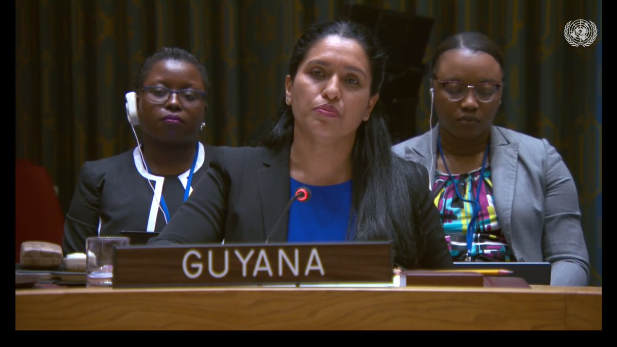 Statement delivered by Ambassador Trishala Persaud, Deputy Permanent Representative of Guyana to the UN, at Security Council meeting on the “Situation in the Middle East, including the Palestinian question” Read full text: minfor.gov.gy/un-security-co…